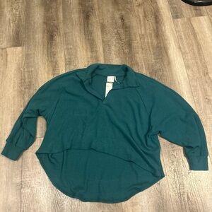 Urban Outfitters Teal Long Sleeve Top